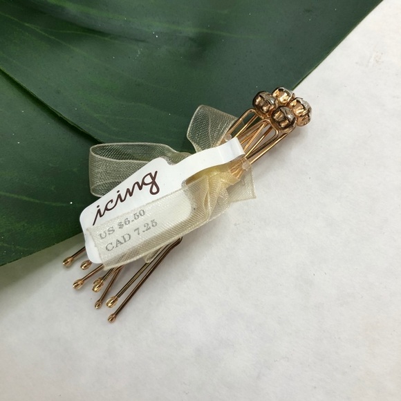 Icing Rhinestone Embellished Hairpins NWT - Picture 2 of 2